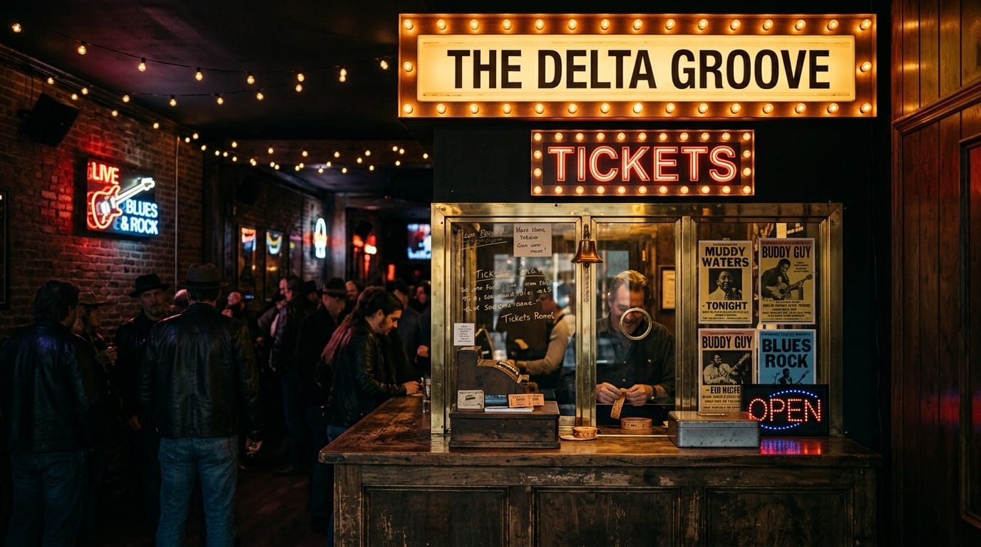 Vintage ticket booth